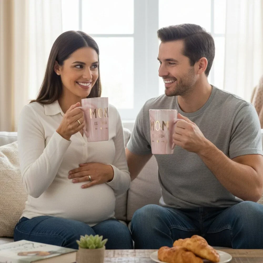 Mom & Dad Established 2024 Matching Mugs / Cups